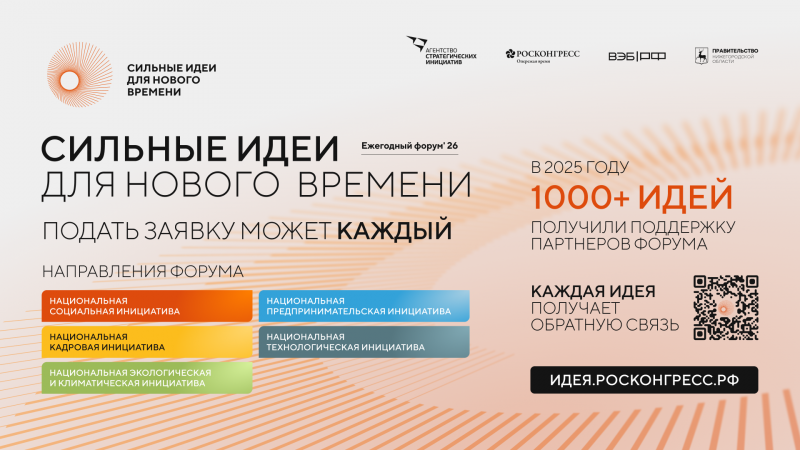 О проведении ежегодного форума «Сильные идеи для нового времени»